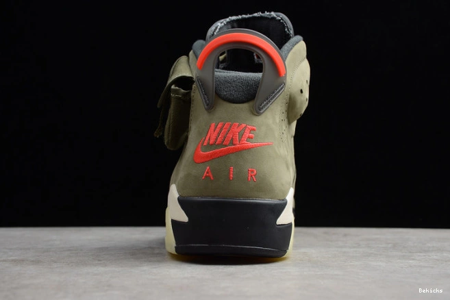 Rep BK air travis medium scott jack 6 jordan cn1084-200 olive cactus 1202
